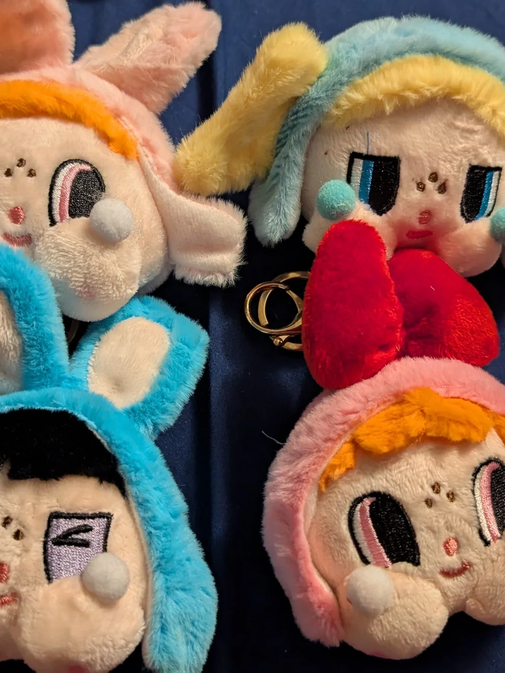 4 New Power Puff Girls Bag Charms